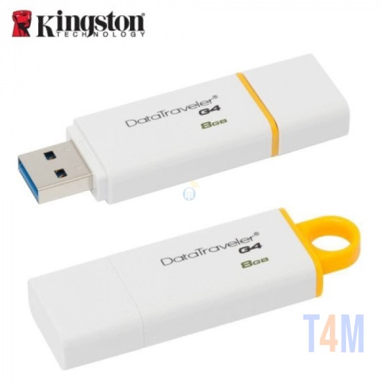 PENDRIVE KINGSTON 8GB USB FLASH 3.1 / 3.0 / 2.0 G4 - DTIG4/8GB